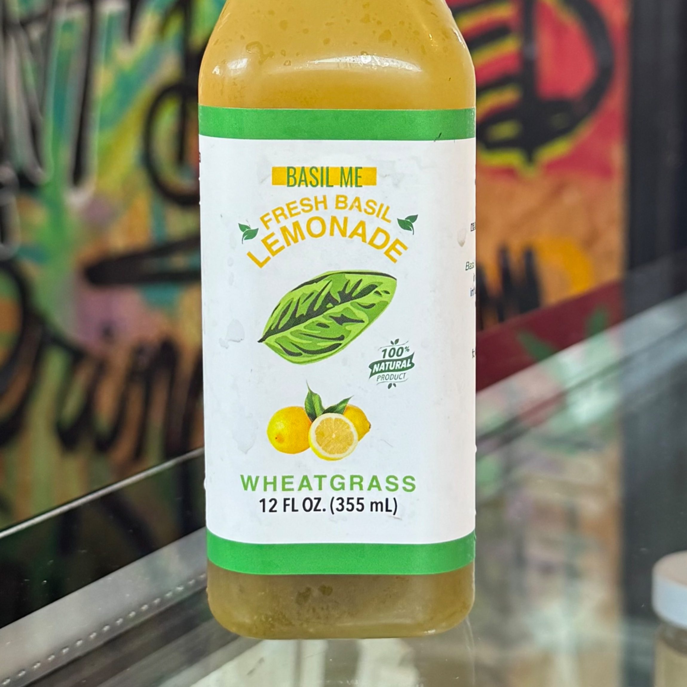 Wheatgrass Basil Me Lemonade.