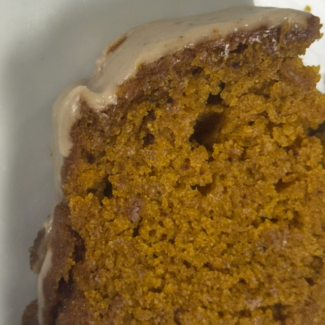 SpeltHouse Iced Pumpkin Loaf.