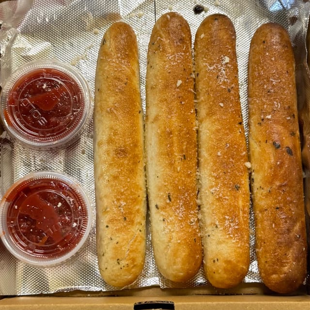 Garlic Parmesan Breadsticks.